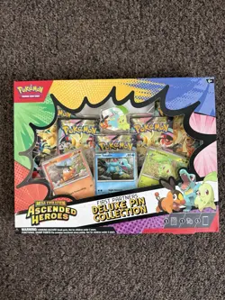 Pokemon Mega Evolution-Ascended Heroes First Partners Deluxe Pin Collection NEW - Image 1