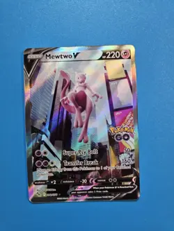 Mewtwo V (Alternate Full Art) 072/078 Pokemon GO Holo - Image 1