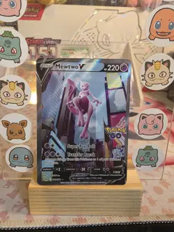Mewtwo V (Alternate Full Art) 072/078 Pokemon GO Holo - Image 1