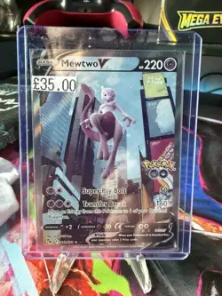 Mewtwo V (Alternate Full Art) 072/078 Pokemon GO Holo - Image 1