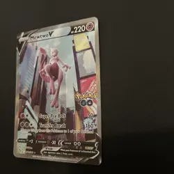 Mewtwo V (Alternate Full Art) 072/078 Pokemon GO Holo TCG - Image 3