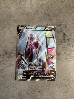 Mewtwo V (Alternate Full Art) 072/078 Pokemon GO Holo - Image 1