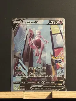 Mewtwo V (Alternate Full Art) 072/078 Pokemon GO Holo - Image 1