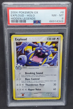 Pokemon PSA 8 NM-MT Exploud 6/101 EX Hidden Legends Holofoil Rare 2004 S#4349 - Image 1