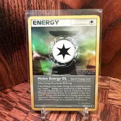 POKEMON EX Delta Species NM 2005 RARE Stamped HOLO #105/113 HOLON ENERGY GL card - Image 1