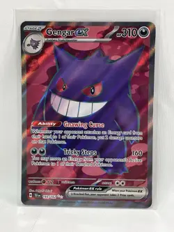 Gengar ex 193/162 Temporal Forces Ultra Rare Full Art Pokemon Card NM - Image 1