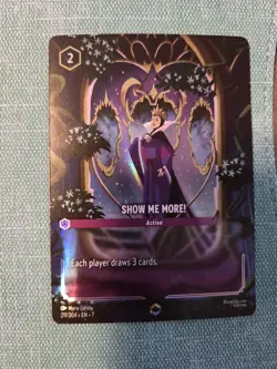 Disney Lorcana Show Me More! (Enchanted) 211/204 Archazia's Island Holo Card - Image 1