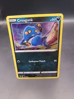 Pokemon Card Croagunk SWSH245 Black Star Promo Cosmo Holo Near Mint - Image 1