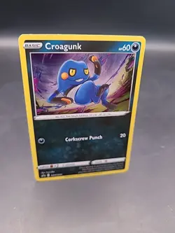 Pokemon Card Croagunk SWSH245 Black Star Promo Cosmo Holo Near Mint - Image 2