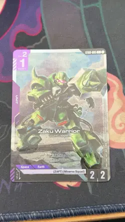 Zaku Warrior ST09-005 C+ Gundam Card Game English NM - Image 1