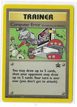 Computer Error 16 Black Star Promo WOTC Pokemon TCG Card NM - Image 1