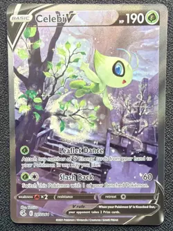 Pokemon TCG Celebi v Fusion Strike Holo Card Full Art Ultra Rare 245/264 - Image 1
