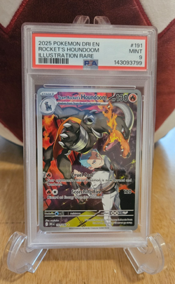 PSA 9 Team Rocket's Houndoom 191/182 Graded Pokemon Card - Image 1