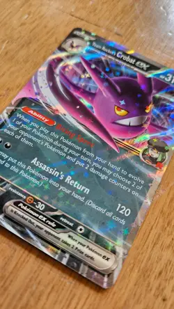 Team Rocket's Crobat ex 122/182 Full-Art Pokemon card - Image 1