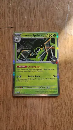 Team Rocket's Spidops 20/182 Holographic Pokemon card - Image 2