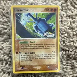 Pokemon Heracross EX Team Rocket Returns STAMPED NEAR MINT 7/109 2004 Card - Image 1