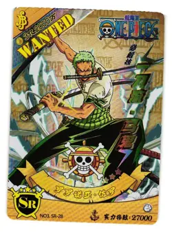 Roronoa Zoro SR NO3 SR-28 One Piece Anime TCG CCG Anime Card - Image 1