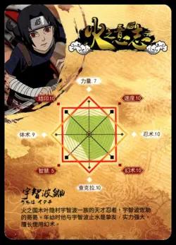 Naruto Kayou SR Card Itachi Uchiha SC-SR-0013 NM - Image 2