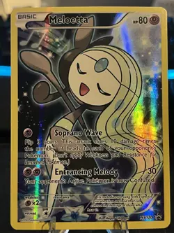 Meloetta #XY120 Full Art Promo XY Pokemon Card Legendary - Image 1