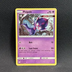 Pokemon Unified Minds Non Holo Poipole Card #102/236 NM - Image 1