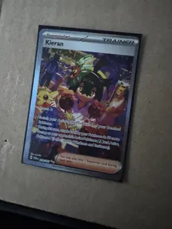 Pokemon TCG Kieran Full Art Sir Twilight Masquerade Card 218/167 NM/MT Condition - Image 1