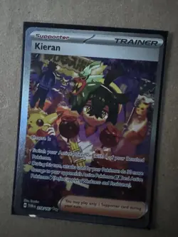 Pokemon TCG Kieran Full Art Sir Twilight Masquerade Card 218/167 NM/MT Condition - Image 2
