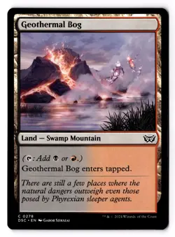 Geothermal Bog 278 Commander: Duskmourn: House of Horror NM - Image 1