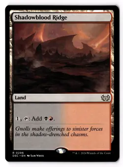 Shadowblood Ridge 296 Commander: Duskmourn: House of Horror NM - Image 1