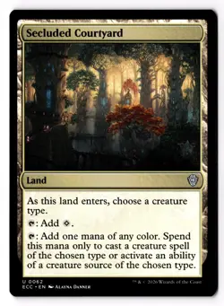 Secluded Courtyard 62 Commander: Lorwyn Eclipsed Normal NM - Image 1