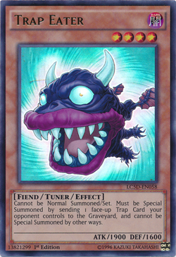 Trap Eater [LC5D-EN058] Ultra Rare Lightly Played 1st Edition - Yugioh single - Image 1