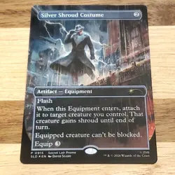 1x Silver Shroud Costume, Foil - Fallout Secret Lair 0915, Magic MTG LP 002 - Image 1