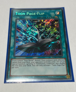 Toon Page-Flip - BLCR-EN068 - Secret Rare - 1st Edition - YuGiOh - Image 1