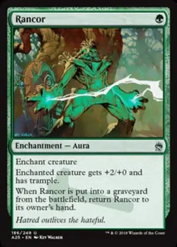 MTG Rancor - Foil, Masters 25, Lightly Played, English - Image 1