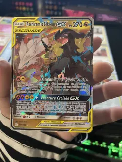 Carte Pokemon Reshiram et Zekrom GX 157/236 SL12 Eclipse Cosmique FR - Image 3