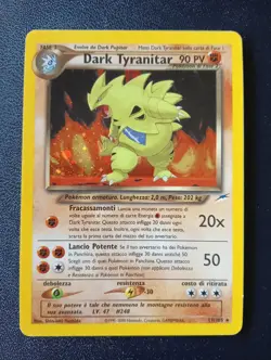 Lotto Carte Pokemon Dark Tyranitar 11/105 Set Neo Destiny Holo Ita - Image 1