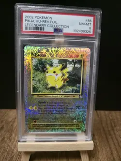 Pokemon Pikachu Legendary Coll. Reverse Holo #86 PSA 8 - Image 1