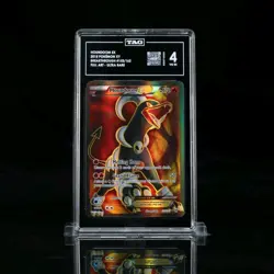 Pokemon Houndoom EX Full Art Ultra Rare Breakthrough 153/162 TAG Graded 4 - Image 1