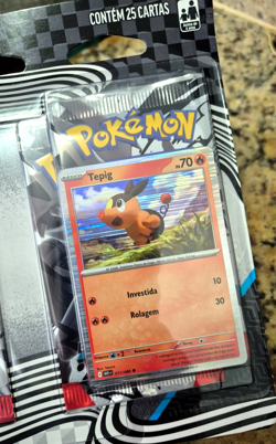 Pokemon TCG Black Bolt & White Flare 4 pack blister Tepig - Portuguese BR - Image 2