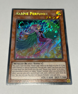 YUGIOH HARPIE PERFUMER SECRET RARE 1ST EDITION GOOD CONDITION LDS2-EN076 - Image 1