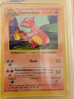 1999 Pokemon Charmeleon Shadowless 24/102 PSA 9 - Image 3