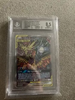 Pokemon Graded Card BGS 8.5 Zapdos Moltres Articuno Tag Team GX Sun Moon Black - Image 2