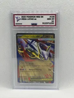 2025 Pokemon Mega Evolution MEGA LATIAS EX #100 VCG 10 - NO PSA / BGS - Image 1