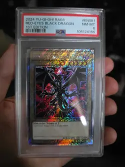 2024 YU-GI-OH! RA03-QUARTER CENTURY BONANZA 1ST ED RED-EYES BLACK DRAGON PSA 8 - Image 1