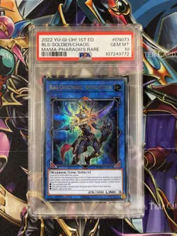 2022 YU-GI-OH! MAGNIFICENT MAVENS BLACK LUSTER SOLDIER-SOLDIER OF CHAOS PSA 10 - Image 1