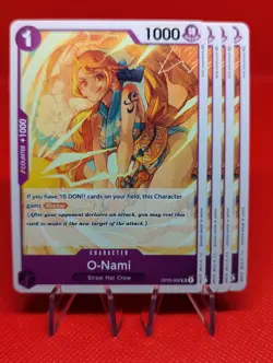 [x4] O-Nami | OP05-062 | Playset | LP | ENGLISH | OP TCG | ONE PIECE - Image 1