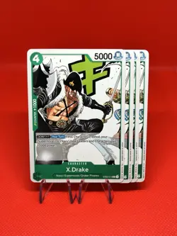 [x4] X.Drake | ST02-014 | Playset | LP | ENGLISH | OP TCG | ONE PIECE - Image 1