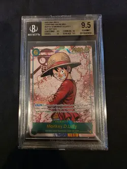 2025 One Piece OP13-118 Monkey D Luffy ALT ART SEC • BGS 9.5 Two 10s! - Image 1