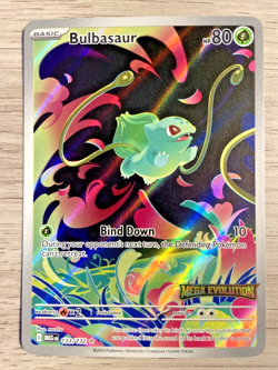 Pokemon Card Bulbasaur - (Mega Evolution Stamped) 133/132 Holo Gold Star Rare - Image 1