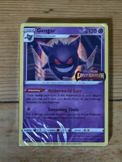Gengar SWSH241 Lost Origin Prerelease Deck SWSH Promo Stamp Card SEALED - Image 1
