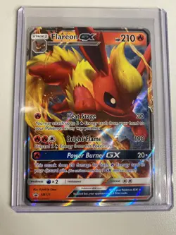Flareon GX - SM171 - Pokemon Sun & Moon Black Star Promo Ultra Rare Card NM - Image 1